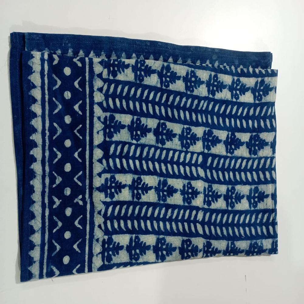 Beautiful Indego  Hand Block  Printed Cotton Fabric