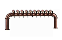 10 Way Bronze U Shape Beer Tower