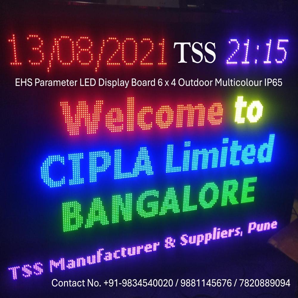 P10 Full color Pollution Parameter LED Display Board