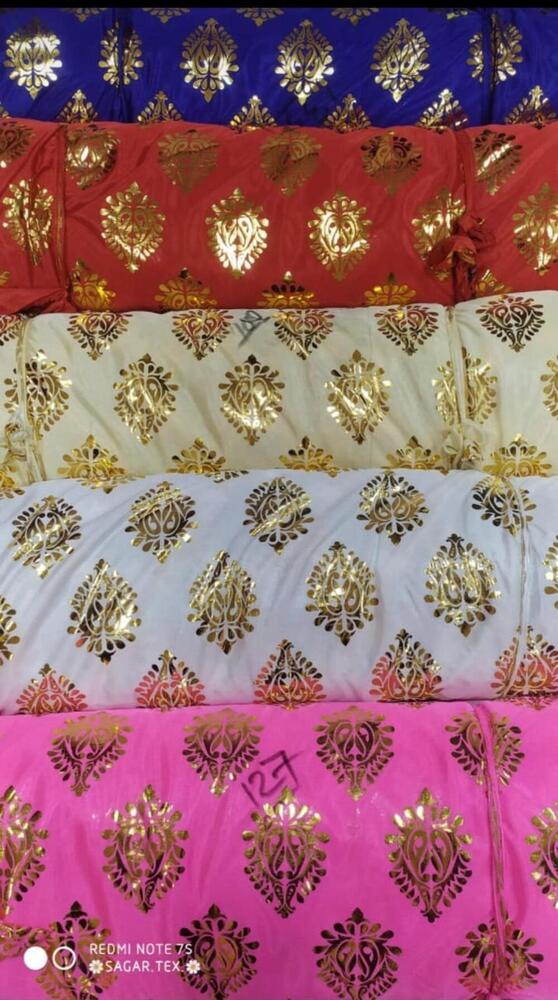 Lycra Foil Fabric for Mandap Tent Decoration with Mirror Shine Finish and Premium Stretch Look