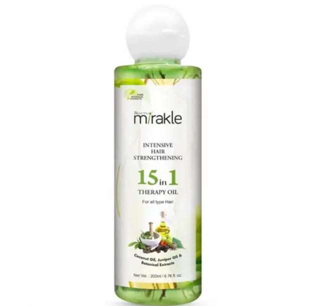 15 in 1 Intensive Hair Strengthening Therapy Oil 200 ml Pack of 1 | Advanced Herbal Hair Care Oil for Stronger Roots, Reduced Breakage & Hair Wellness