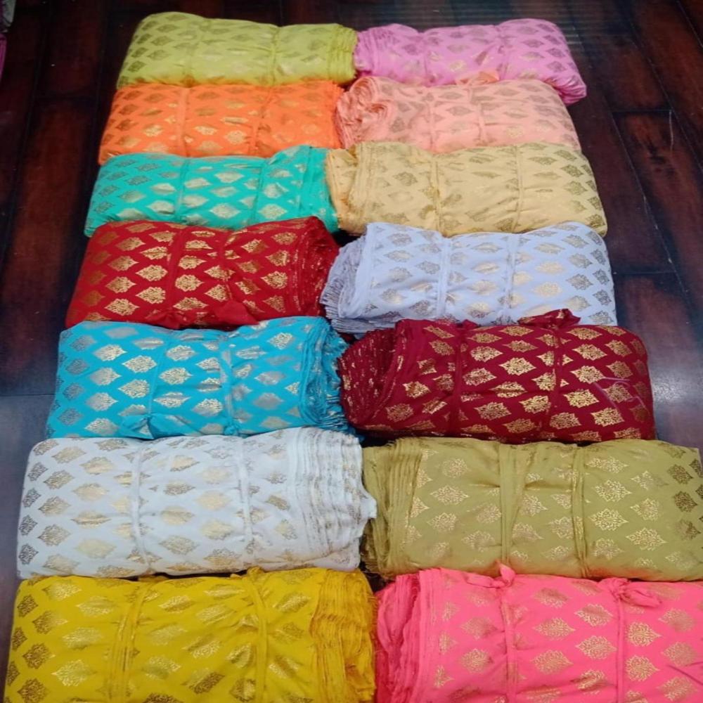 Roto Foil Fabric for Mandap Tent Decoration with High Gloss Metallic Finish and Premium Look