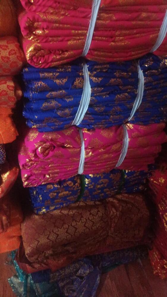 Roto Foil Fabric for Mandap Tent Decoration with High Gloss Metallic Finish and Premium Look