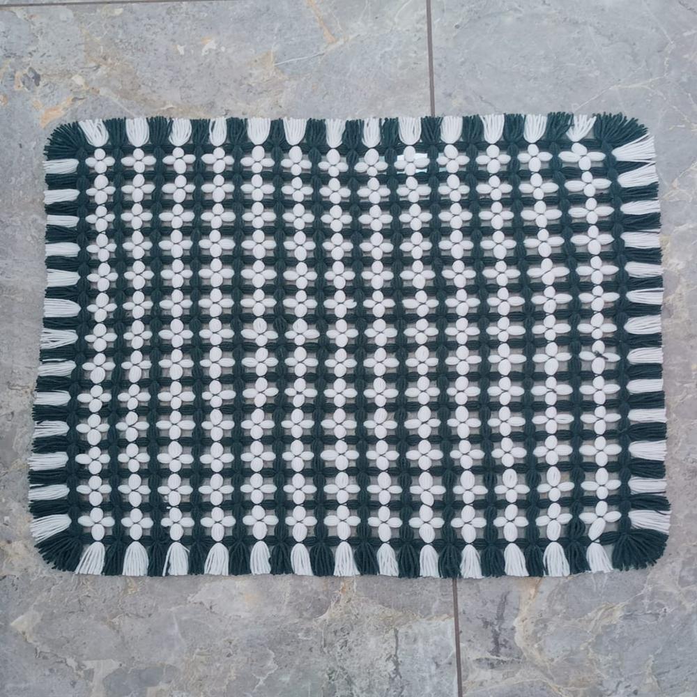 dark grey machi rumal / woolen crochet machi rumal