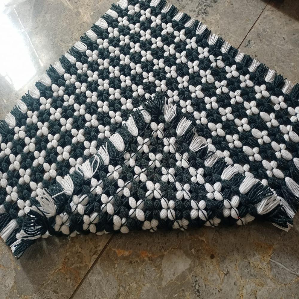 dark grey machi rumal / woolen crochet machi rumal