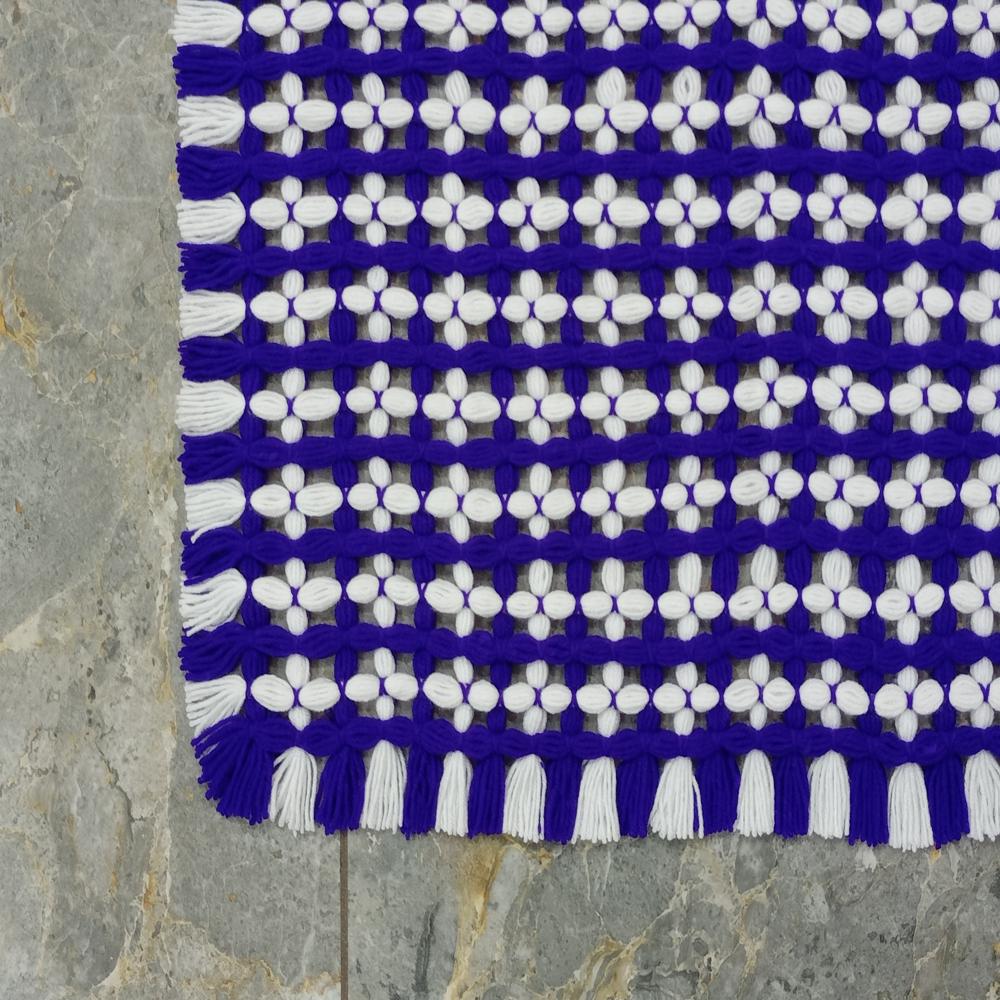 dark purple color woolen cover machi / woolen crochet mate