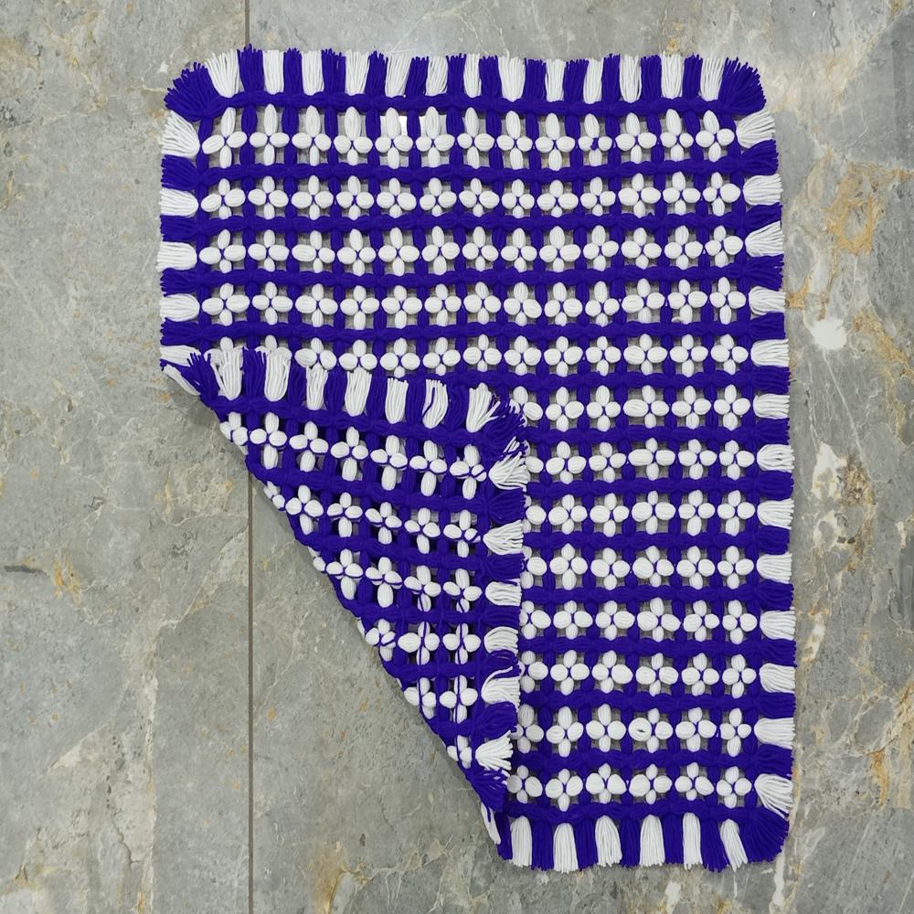 dark purple color woolen cover machi / woolen crochet mate