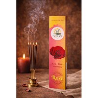 Auras Rose Incense - Burning Time: 50 Minutes