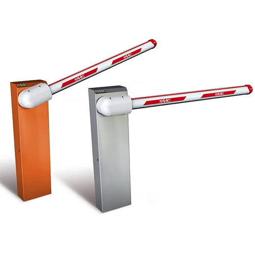 White FAAC Automobile Barriers Mild Steel