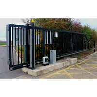 Automatic Sliding Door - Color: Black Paint Coated