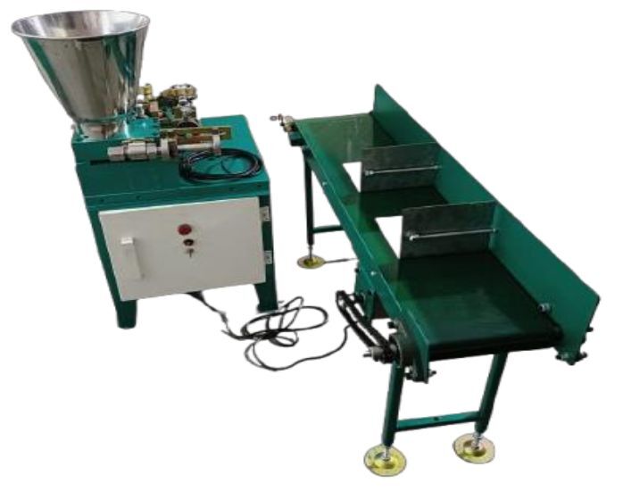 Double Cutter With Conveyor Belt - Color: White