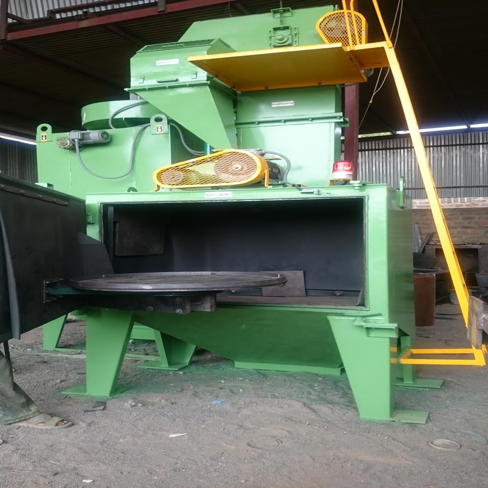 Swing Table Shot Blasting Machine