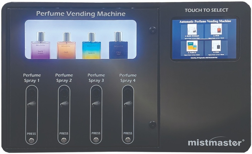 Automatic Perfume Vending Machine 4 Selection
