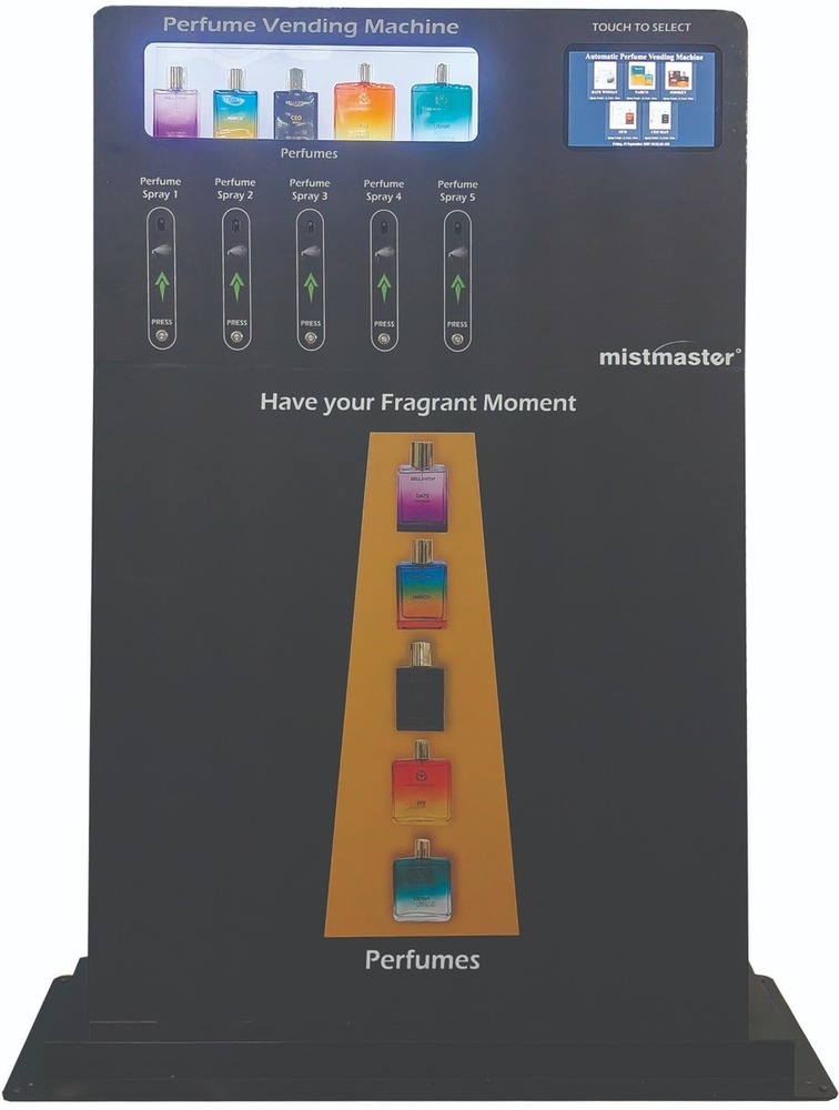 Automatic Perfume Vending Machine 5 Selection - Color: Black