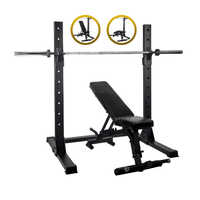 Squat Rack With Super Bench - Application: Gain Strength