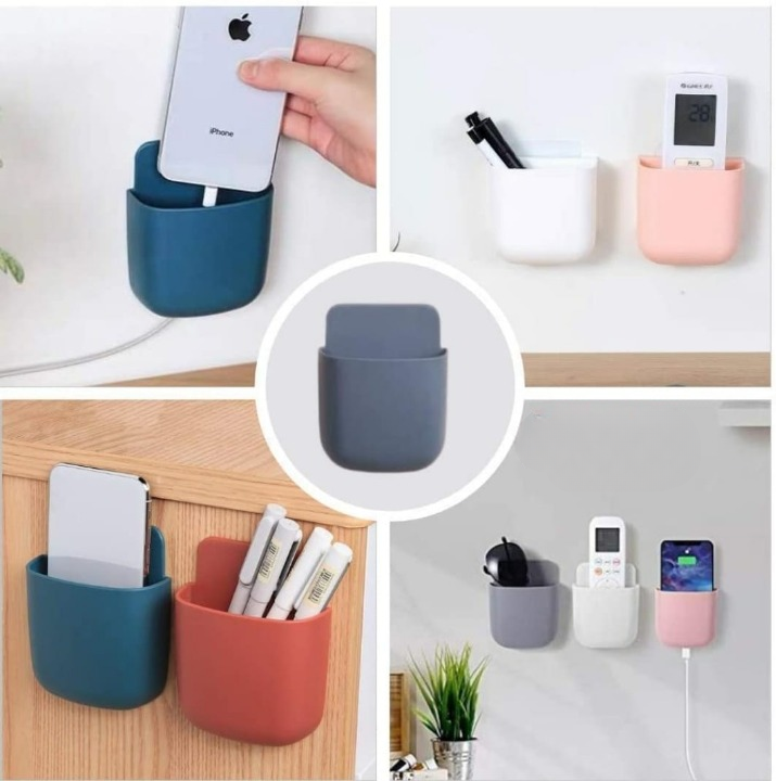 White Wall Mounted Mobile Stand, Adjustable