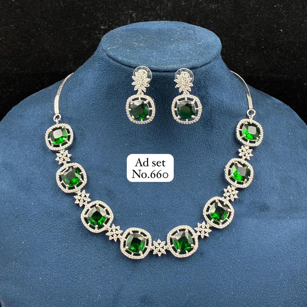 American Diamond Set - Jewelry Type: Necklaces