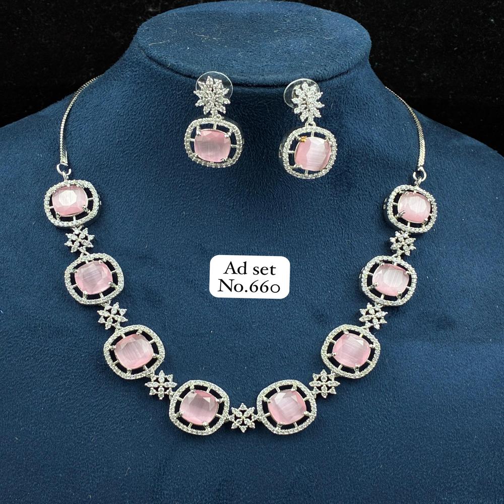American Diamond Set - Jewelry Type: Necklaces