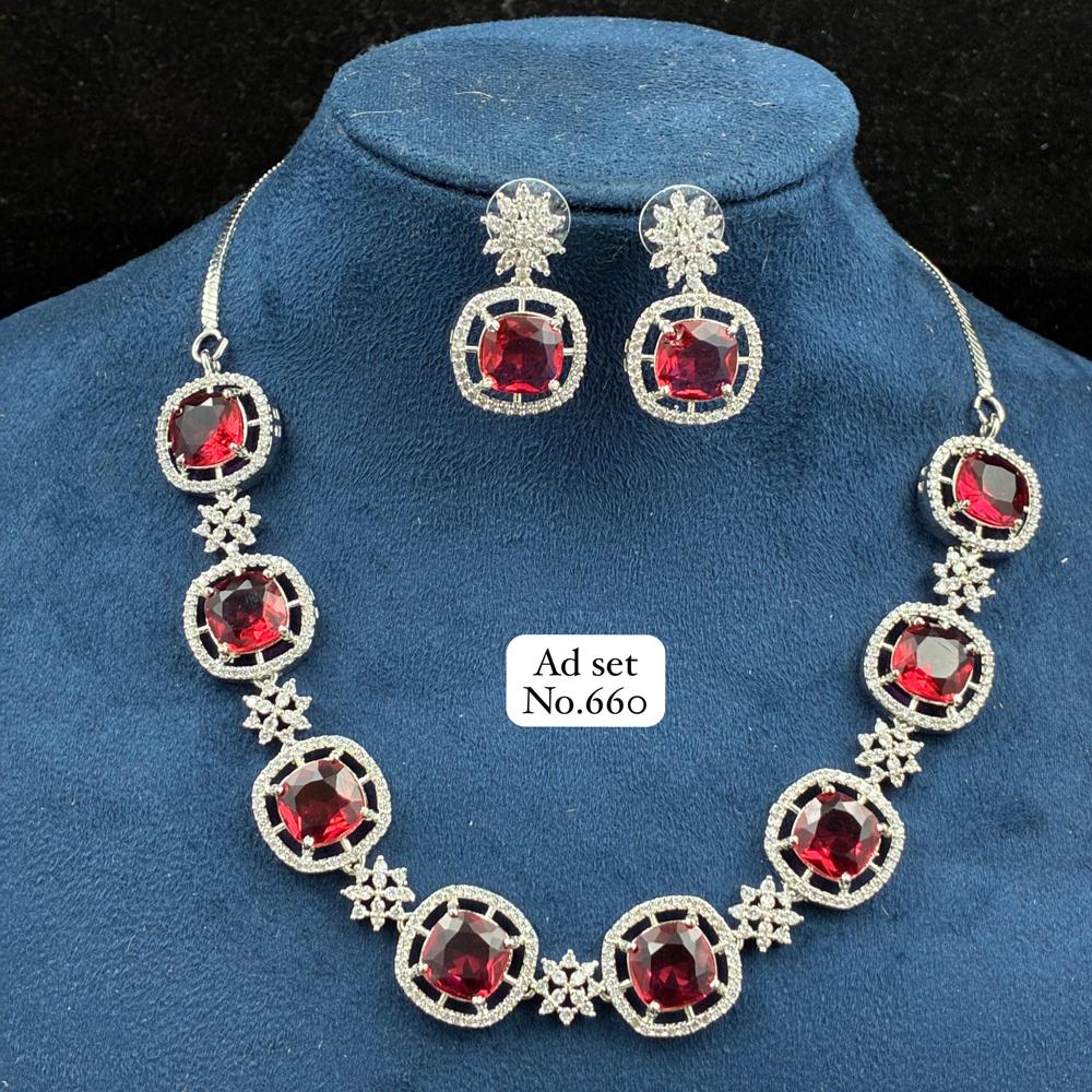 American Diamond Set - Jewelry Type: Necklaces