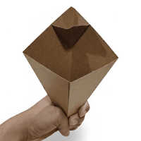 Chicken Popcorn Cone - Color: Brown