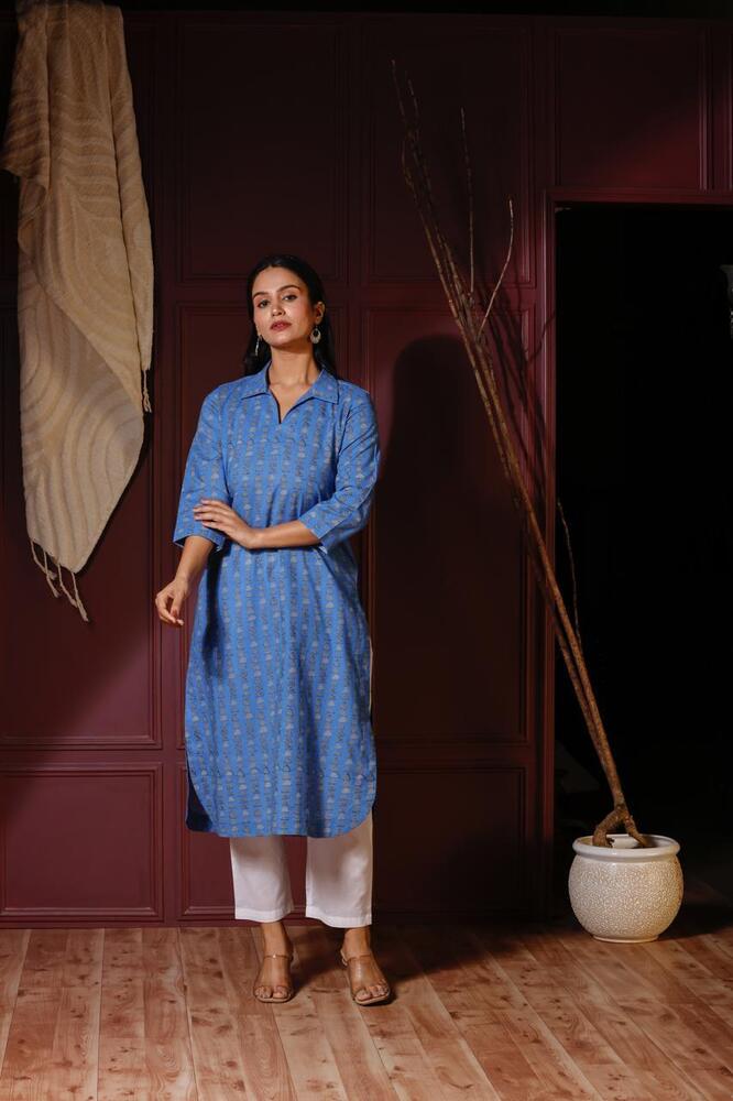 Kesariya Kurta Set
