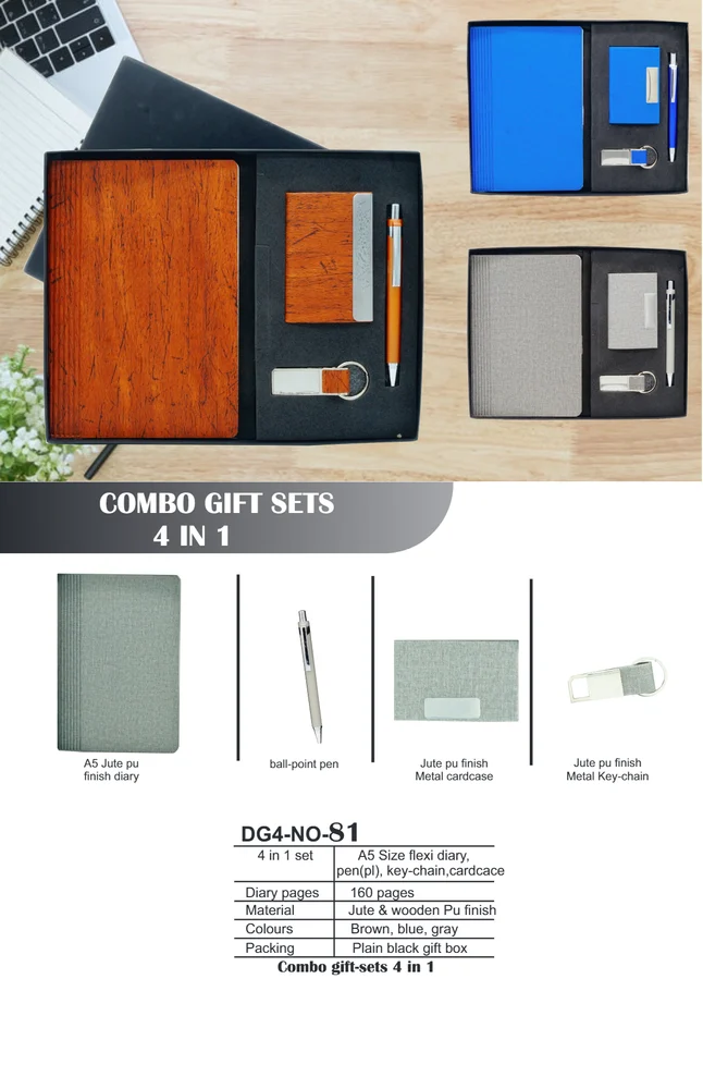 4 in 1 Leather Corporate Gift Sets