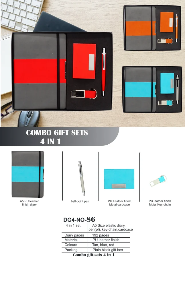4 in 1 Leather Corporate Gift Sets