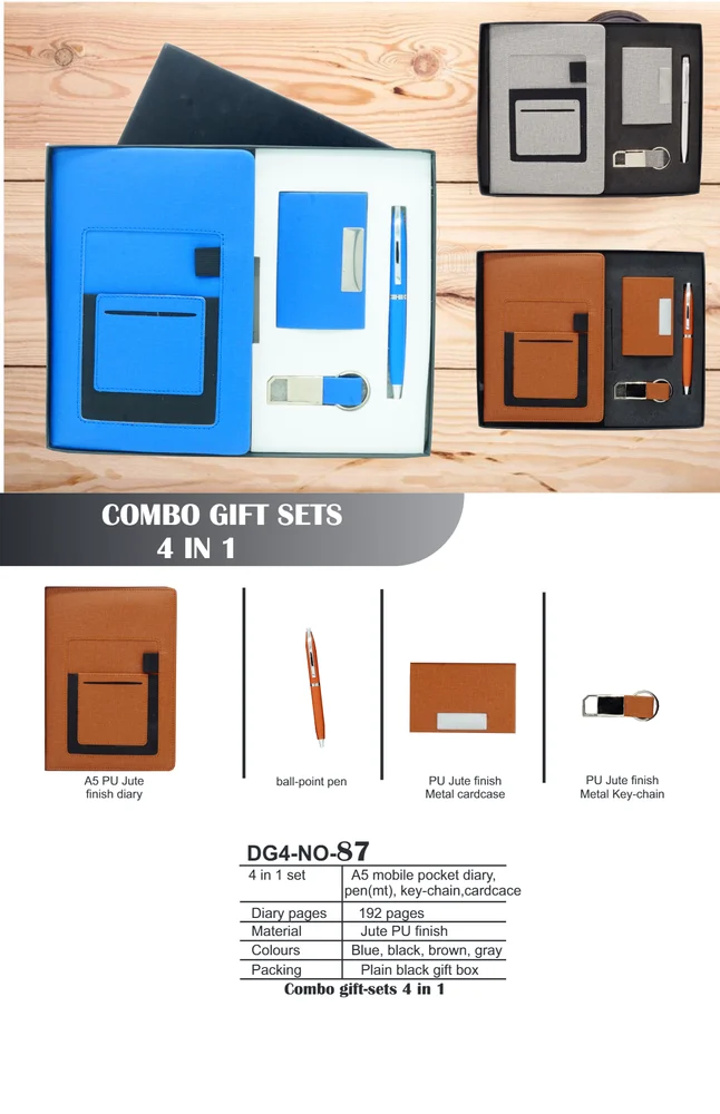 4 in 1 Leather Corporate Gift Sets