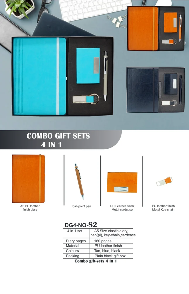 4 in 1 Leather Corporate Gift Sets