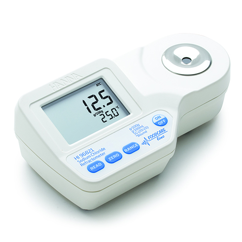 HI96821 Digital Refractometer for  Sodium chloride measurement for the food industry Range