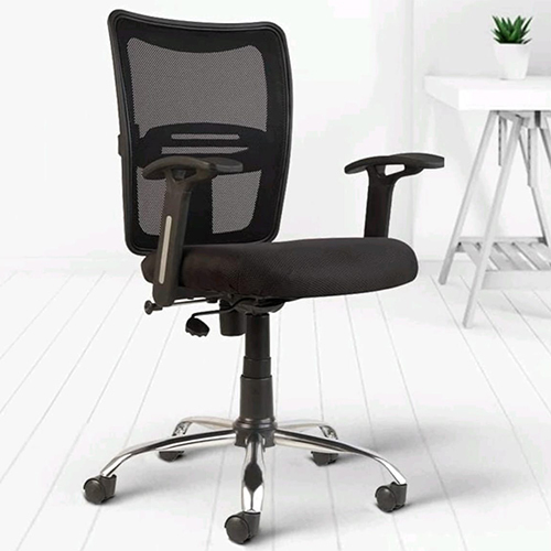 Executive Mesh Chair With Arm Rest - Color: Black