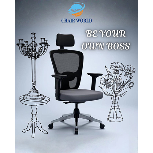 Black Mesh High Back Chair