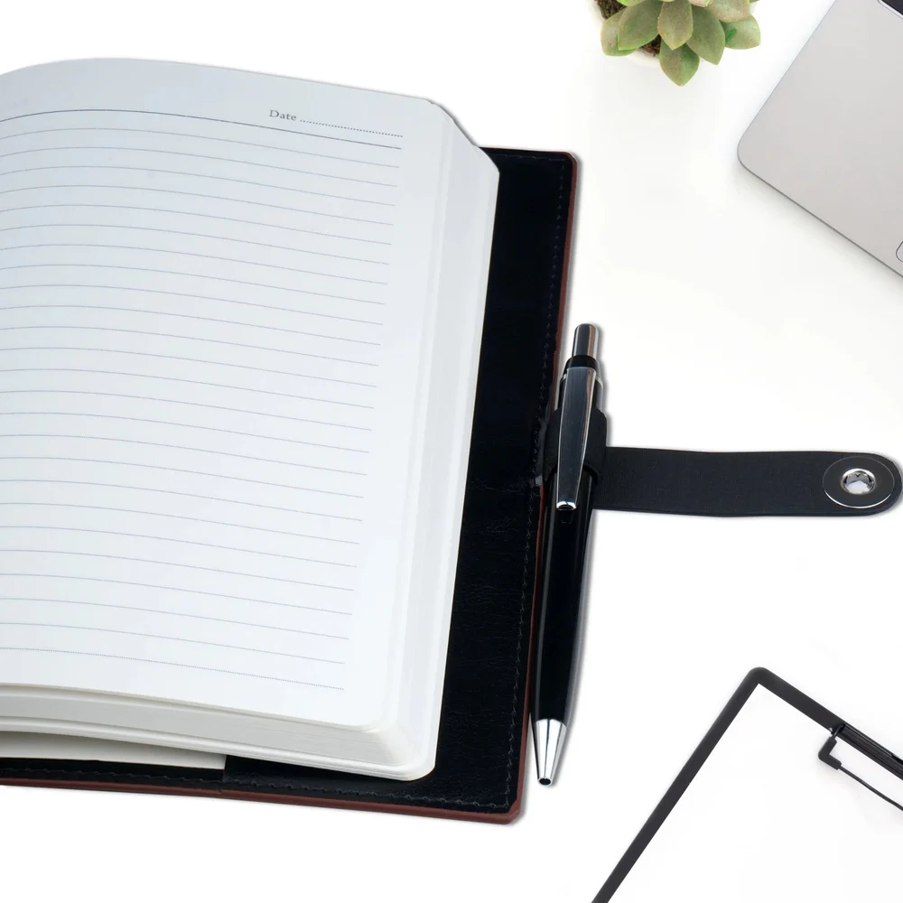 Brown Leather Corporate Diary