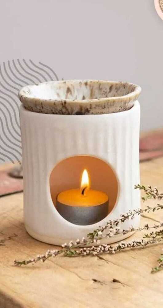 12cm Dia -11cm Ceramic Arima Candle Diffuser