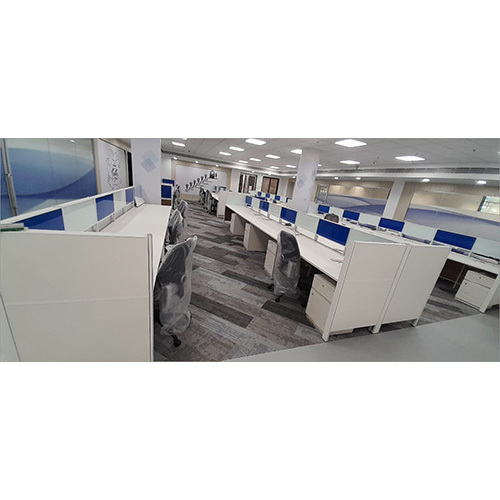 50 And 60mm Aluminium Office Staff Partition Workstation