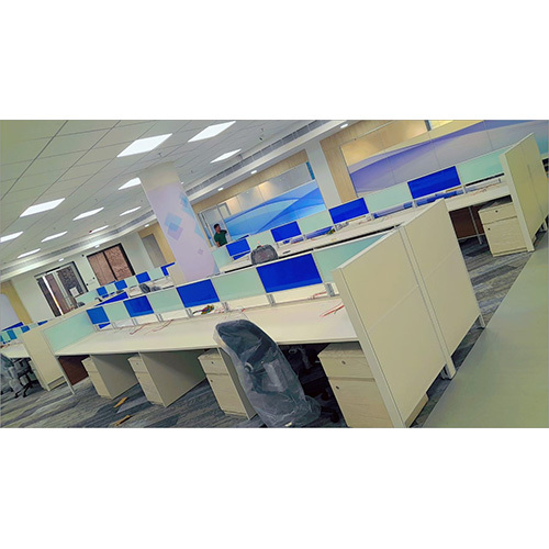 50 And 60mm Aluminium Office Staff Partition Workstation