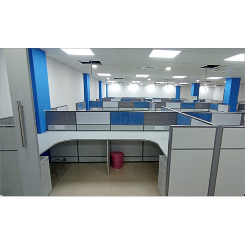 50 And 60mm Aluminium Office Staff Partition Workstation