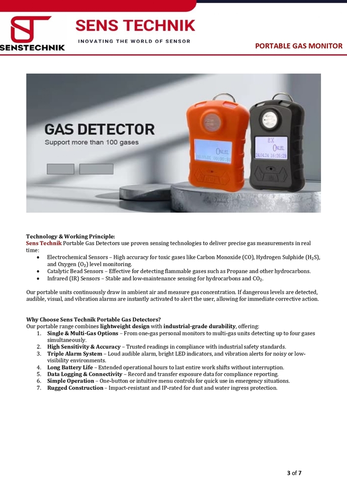 Single Gas Detector