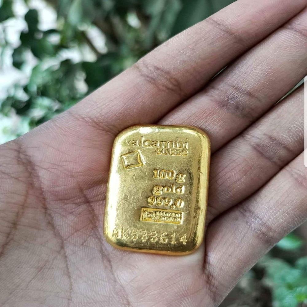 Valcambi Suisse Pure Gold Baar - Color: Golden