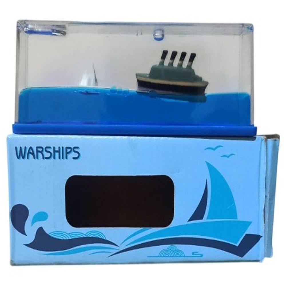 Blue Floating Titanic Ship