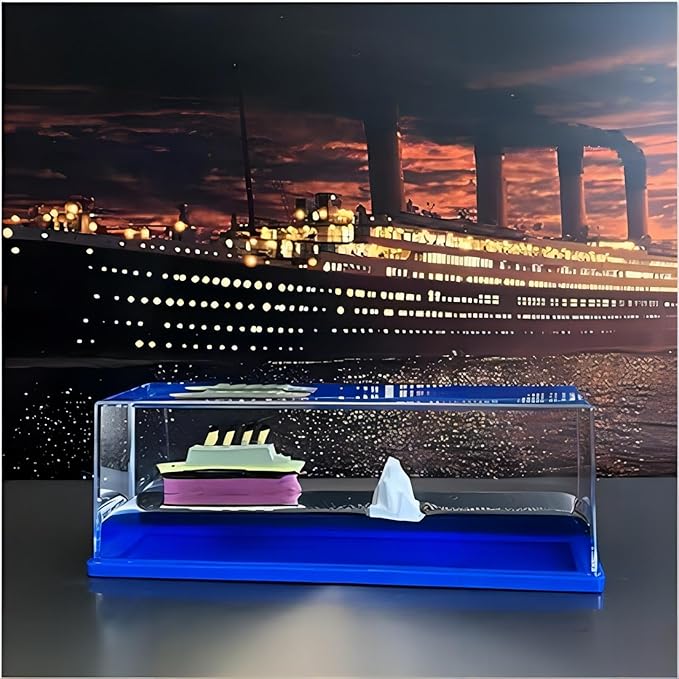 Blue Floating Titanic Ship