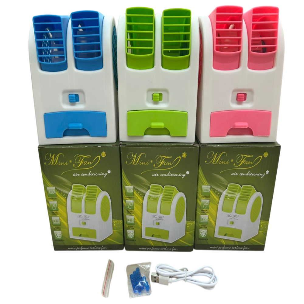 Portable Mini Cooler - Color: Multi Colour