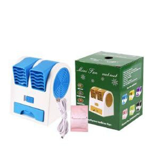 Portable Mini Cooler - Color: Multi Colour