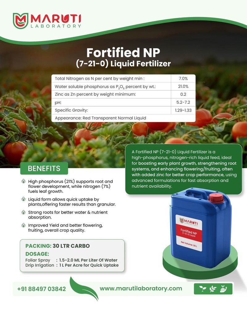 Fortified NP (7-21-0) Liquid Fertilizer