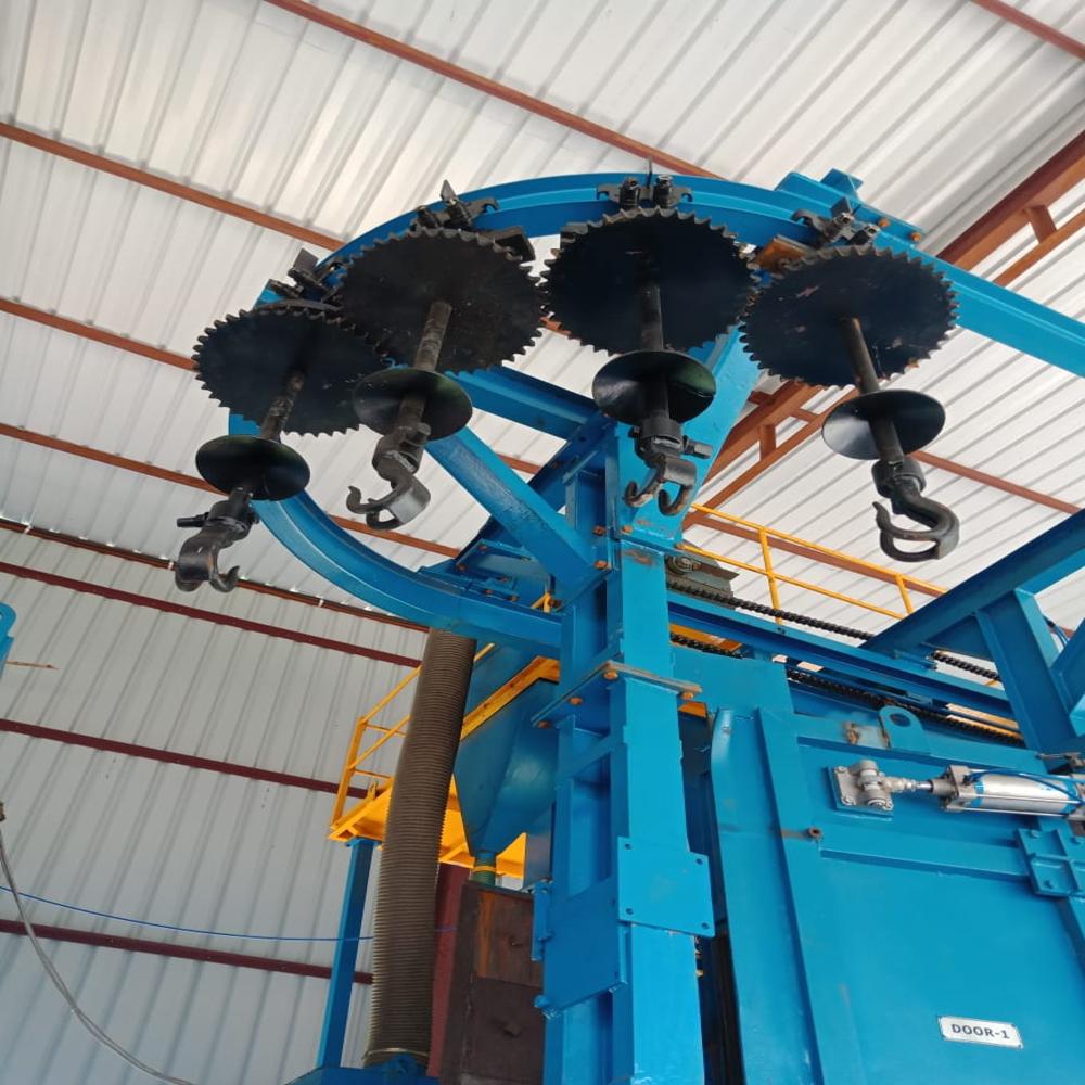 O Loop Hanger Shot Blasting Machine