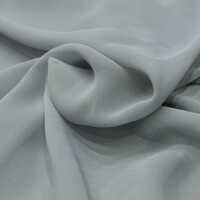 Polyester Georgette Fabric - Color: Grey