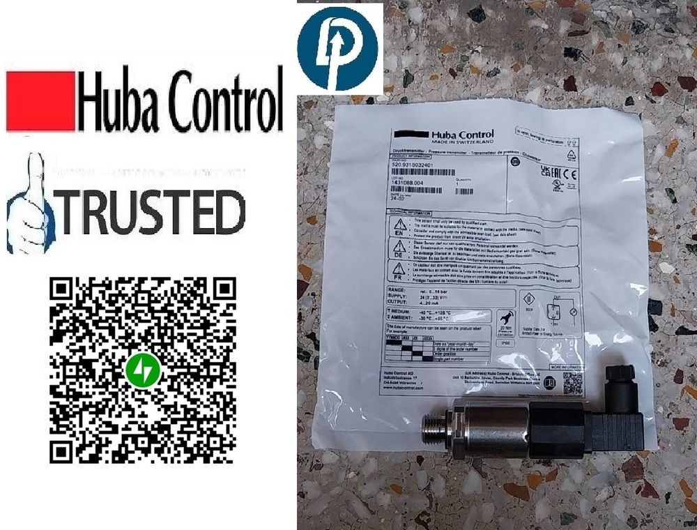 Huba I Pressure Transmitter Model 520.932S032401W RANGE 0-20 BAR OUTPUT 4-20mA | WhatsApp No.9268631221
