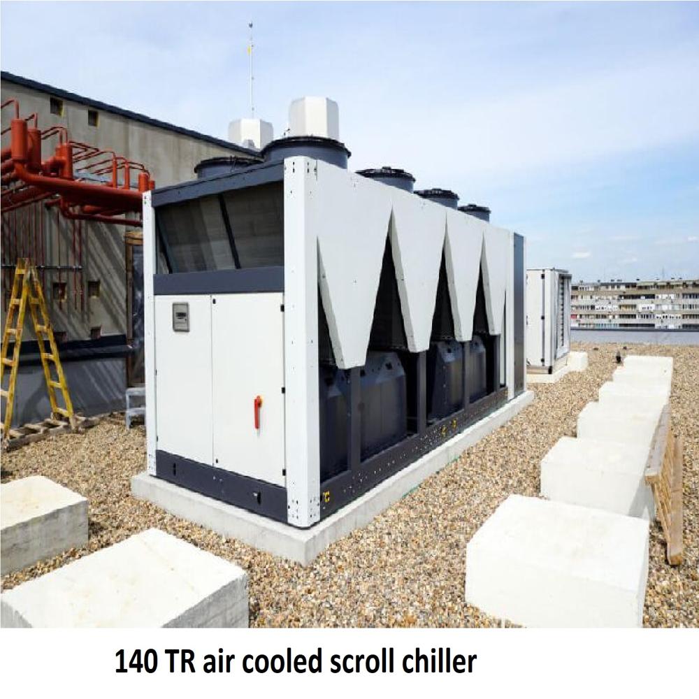 140 TR air cooled screw chiller
