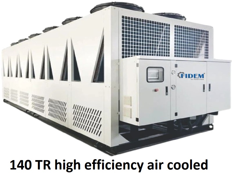 140 TR high efficiency air cooled chiller