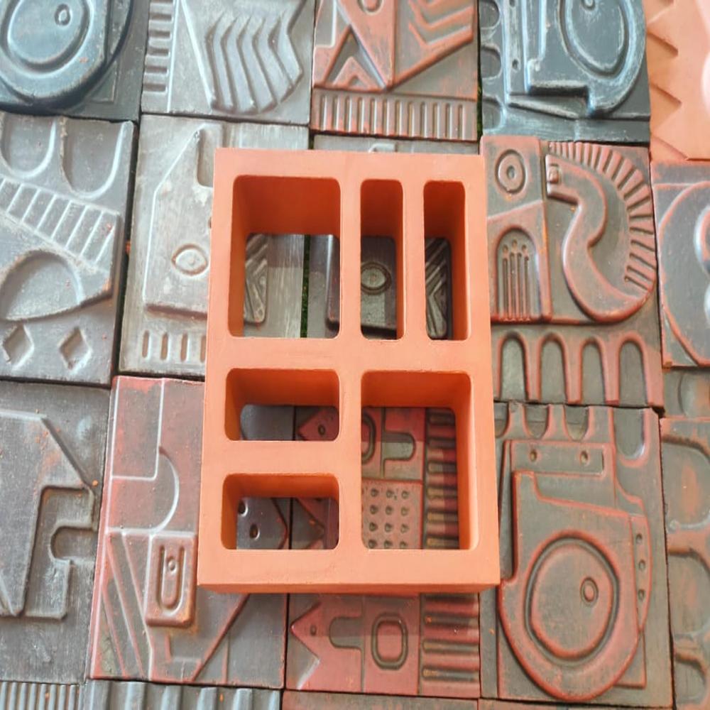 Terracotta vastu cube jali